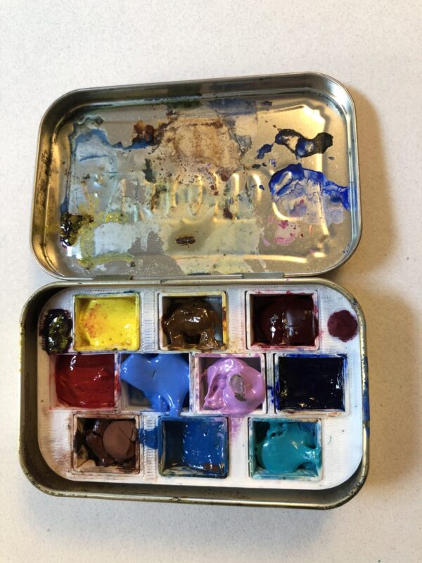 Pocket-sized Watercolor Altoids Tin